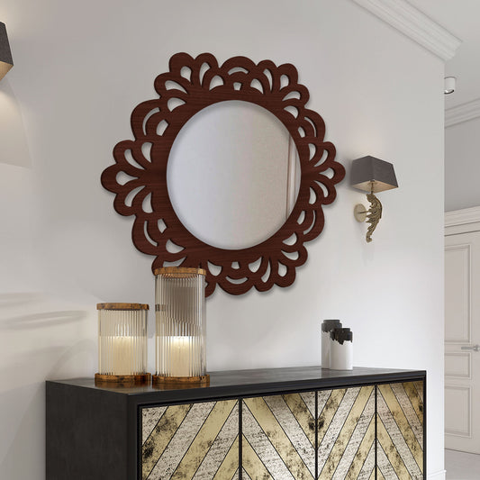 Wooden Wall Mirror