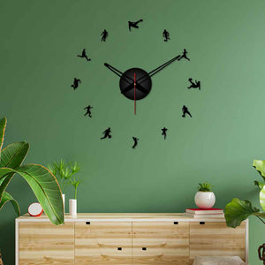 Football Game Designer Big Size 3D Infinity Wall Clock