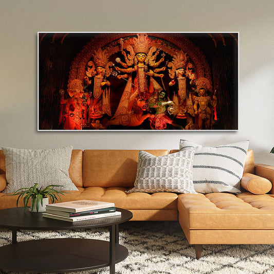  Maa Durga Premium Canvas Wall Painting