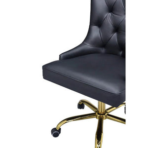 Edge Black Leatherette Premium Armchair