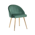 Royal Green Velvet Accent Chair