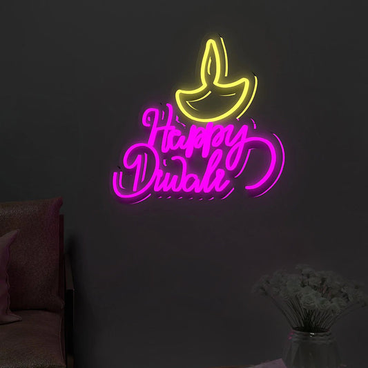 Happy Diwali Neon LED Light