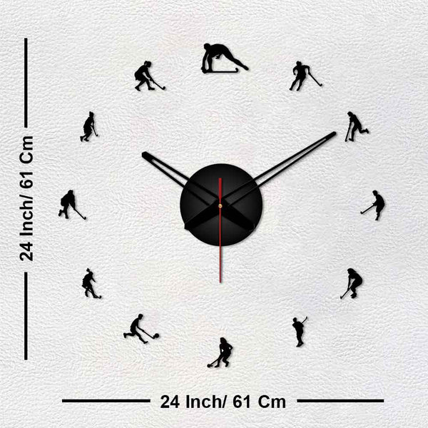 Hockey Designer Big Size 3D Infinity Wall Clock