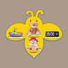 Honey Bee Wooden Wall Shelf