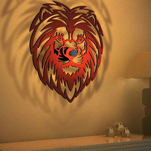 Lion Head Shadow Lamp