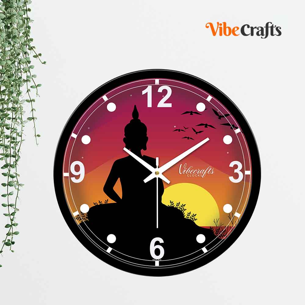 Lord Buddha Designer Wall Clock