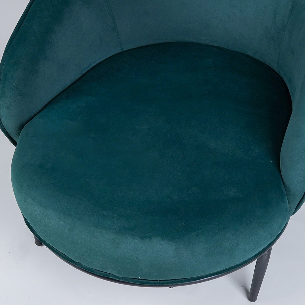 Emerald Green Velvet Lounge Chair