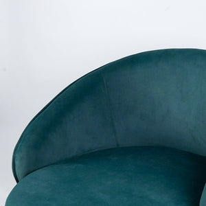 Green Velvet Lounge Chair