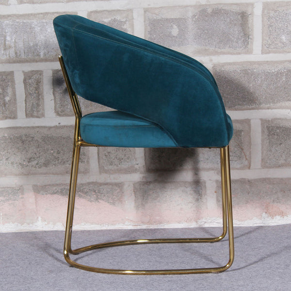 Velvet & Iron Dining Chair