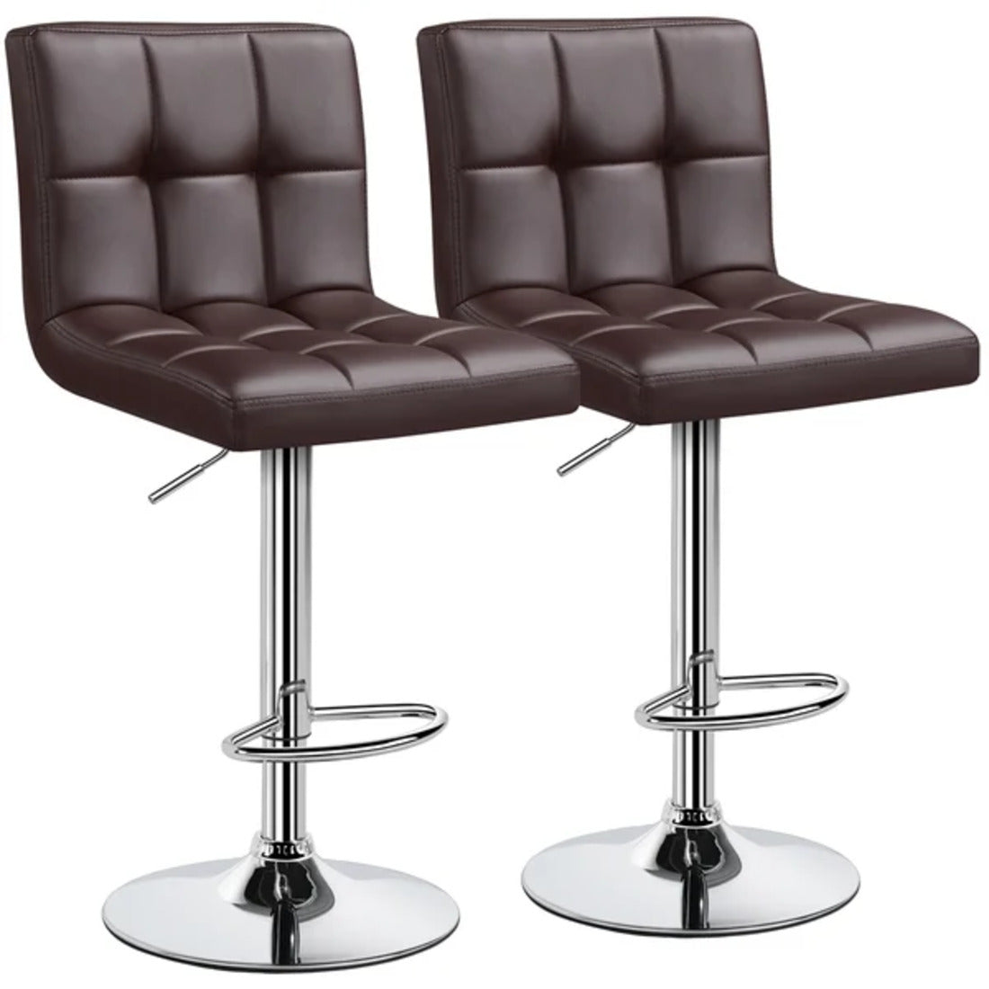  Leatherette Brown Bar Stool 