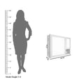 Wooden Bathroom Storage Cabinet with Mirrors & 5 Spacious Shelves with Brown Finish