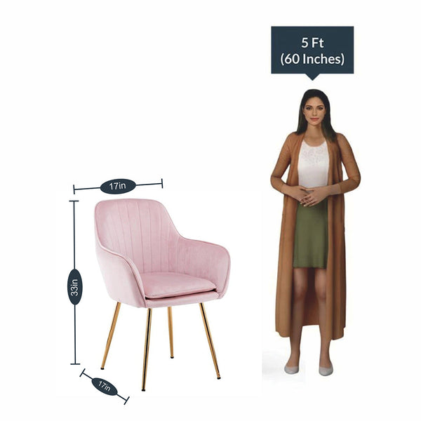 High Tufted Back Luxury Baby Pink Sofa Lounge Chair