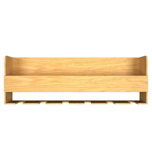 Mini Bar Shelf in Light Oak Finish