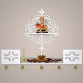 Pooja Mandir Design with Shelf