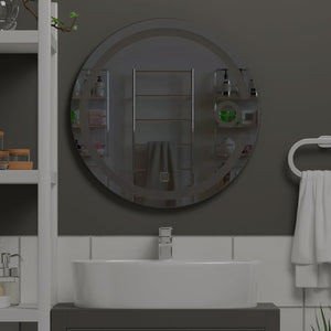 Illuminating Lunar Bathroom Mirror With LED