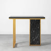Modern Opulence Black Marble Gold Console Table