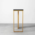 Modern Opulence Black Marble Gold Console Table
