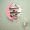 Moon and Stars Shape Wooden Wall 