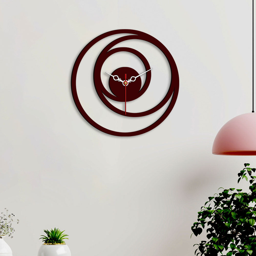 designer wooden wall clock