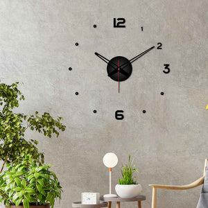 Numbers with Dots Designer Big Size 3D Infinity Wall Clock