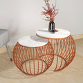 Copper Coffee Table Set of 2