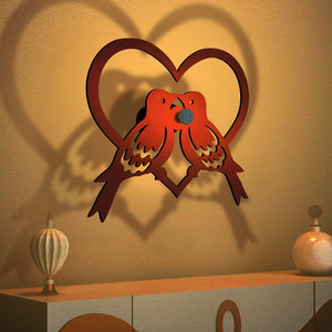 Pair of Bird Shadow Lamp