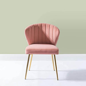 Pink Velvet Tufted Premium Lounge Chair