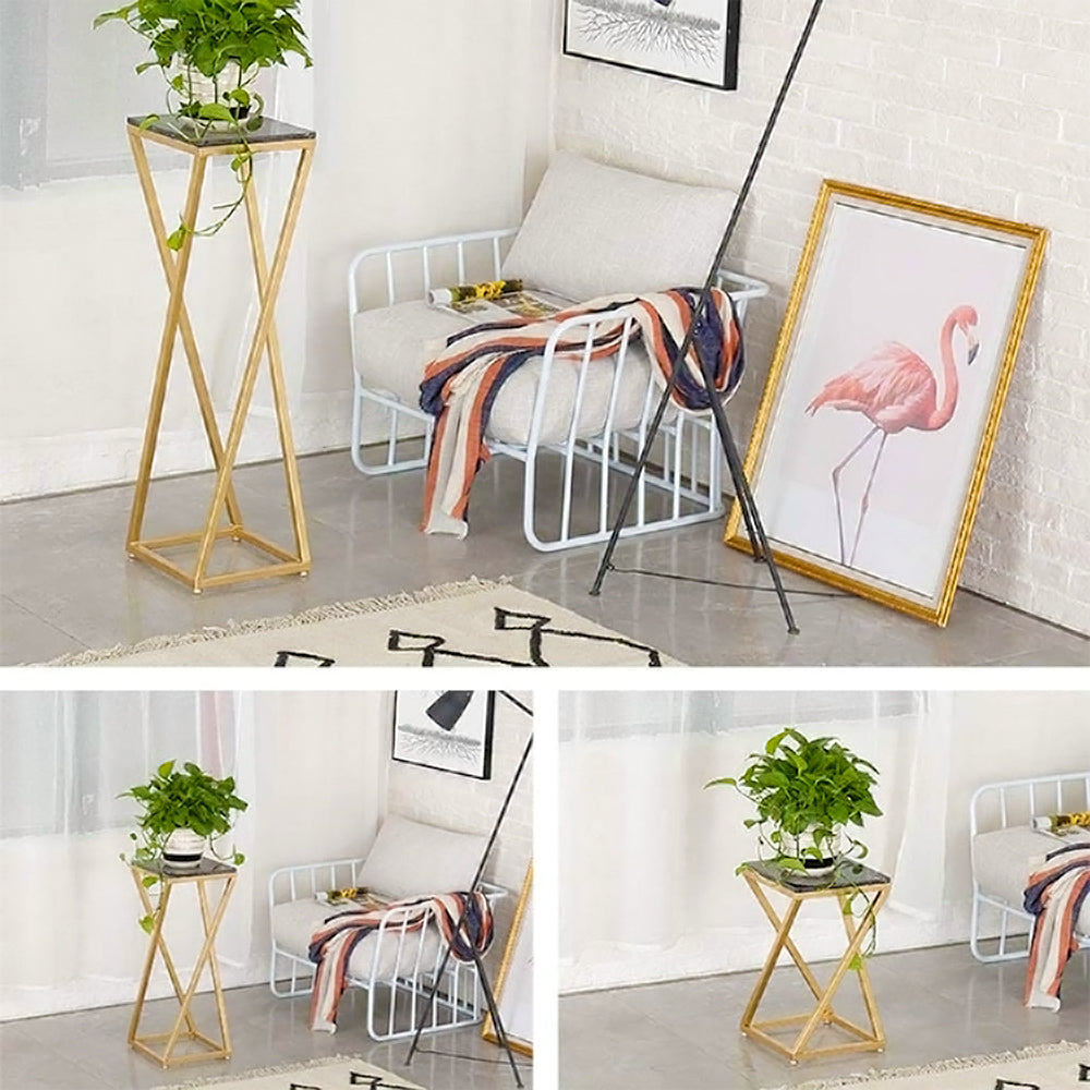 Premium Metal Planter Stand With (Set of 3)