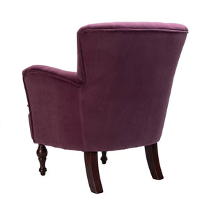 Magenta Velvet Sofa Lounge Chair