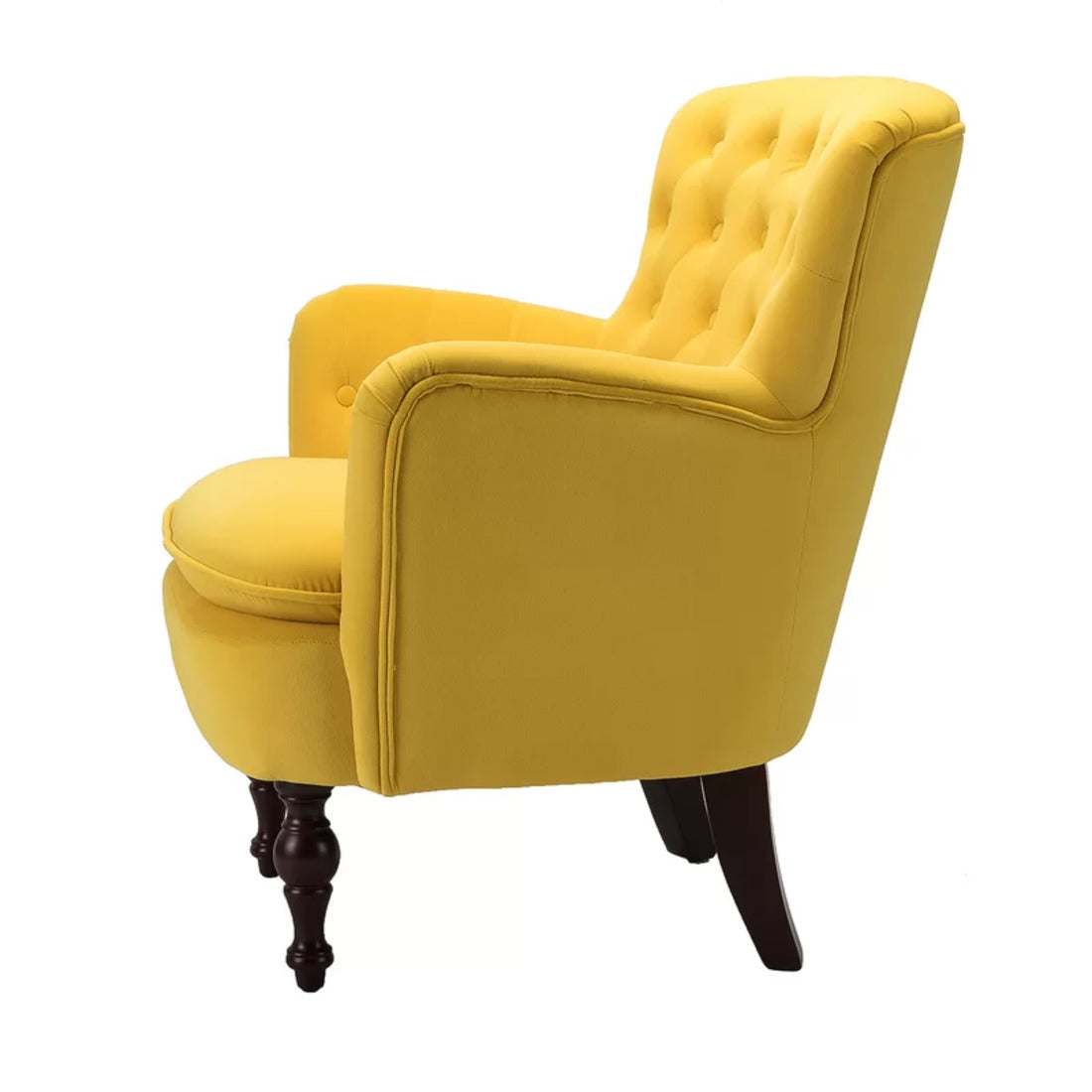 Super Comfy Yellow Velvet Sofa Lounge Chair