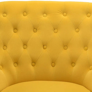 Perfect Yellow Velvet Sofa Lounge Chair