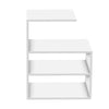  Rectangular Shaped Wooden Wall Shelves with White Finish