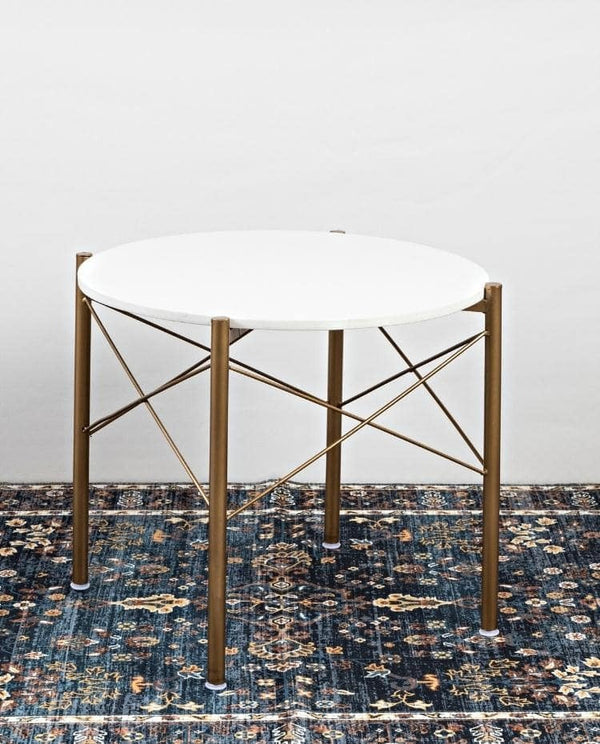 White Marble Round Shape Center Table