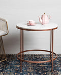 Premium White Marble Round Shape Fabian Center Table