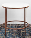  White Marble Round Shape Fabian Center Table