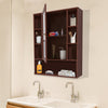  Bathroom Cabinet with Mirror & 9 Spacious Shelves