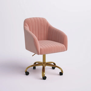 Velvet Comfy Armchair with Golden Legs