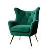 Green Comfortable Tufted Velvet Sofa Lounge Chair