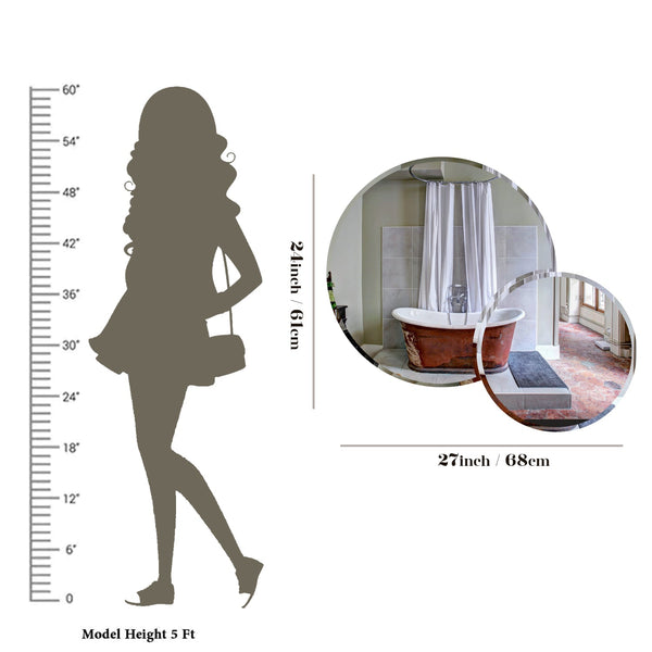 Dual Round Bathroom Mirror