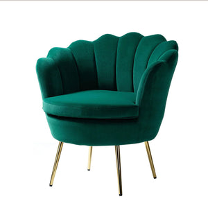 Green Velvet Lounge Chair