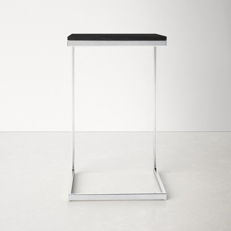 Square Black Marble Modern Designer Side Table