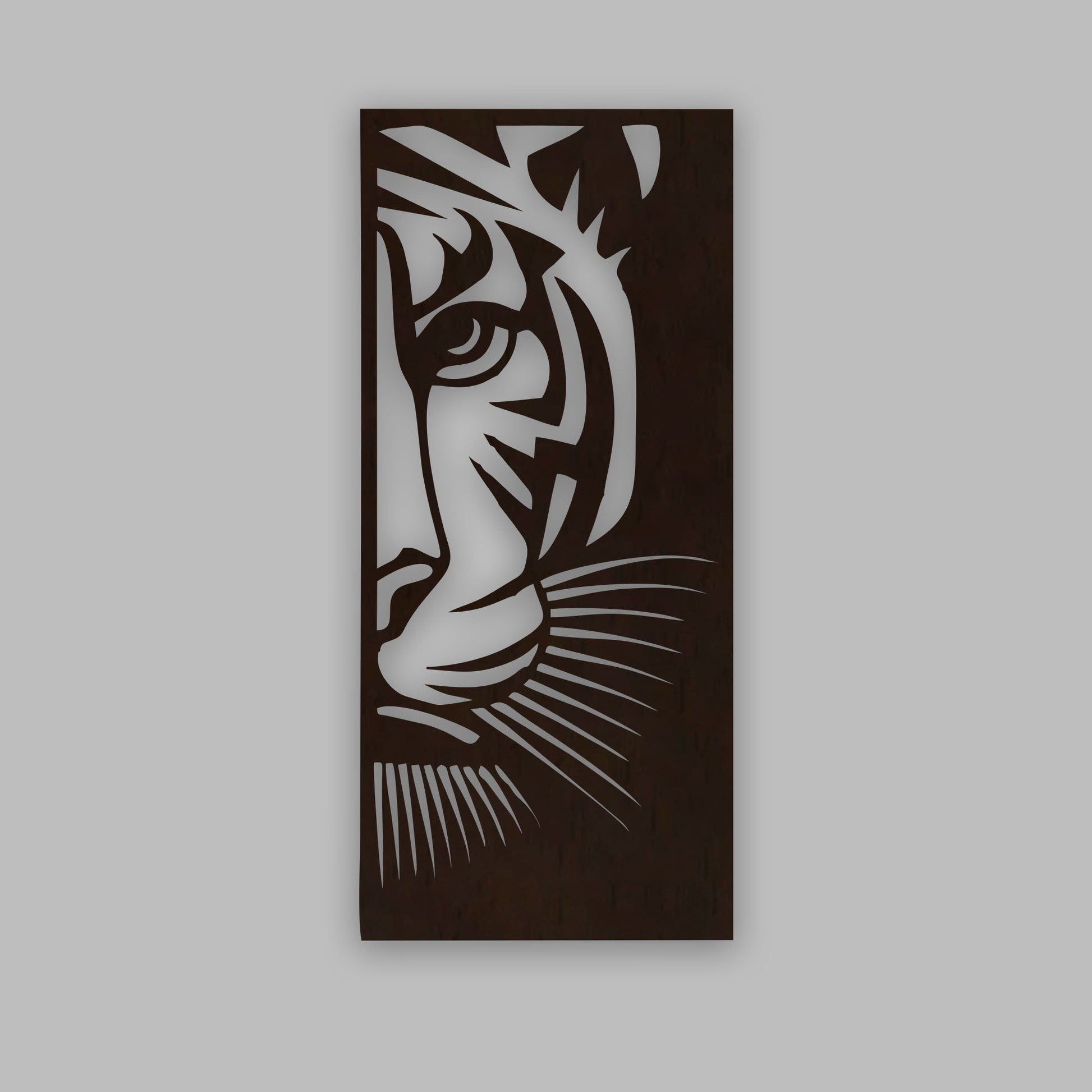 Tiger Face Art Wooden Wall 