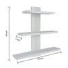 Multipurpose Stand with Storage Shelves with White Finish