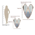 Diamond Cut Copper Finish Vanity Mirrors Set Of 3