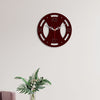 wall clock wooden frame