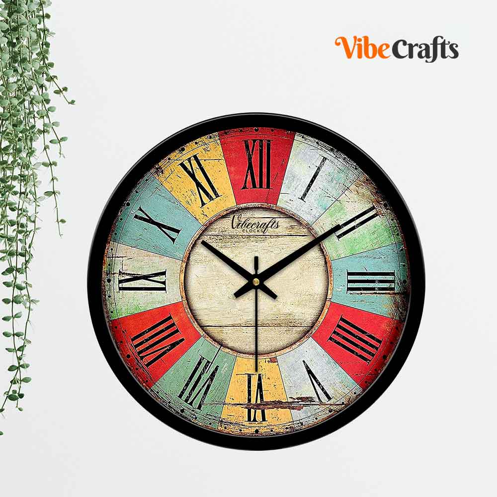 wood wall clock