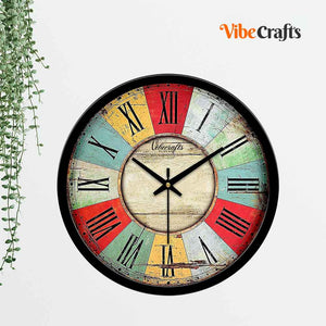 wood wall clock