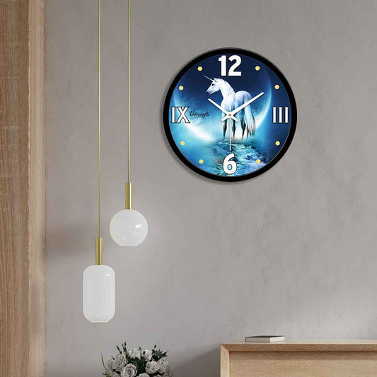 White Horse Designer Wall Clock