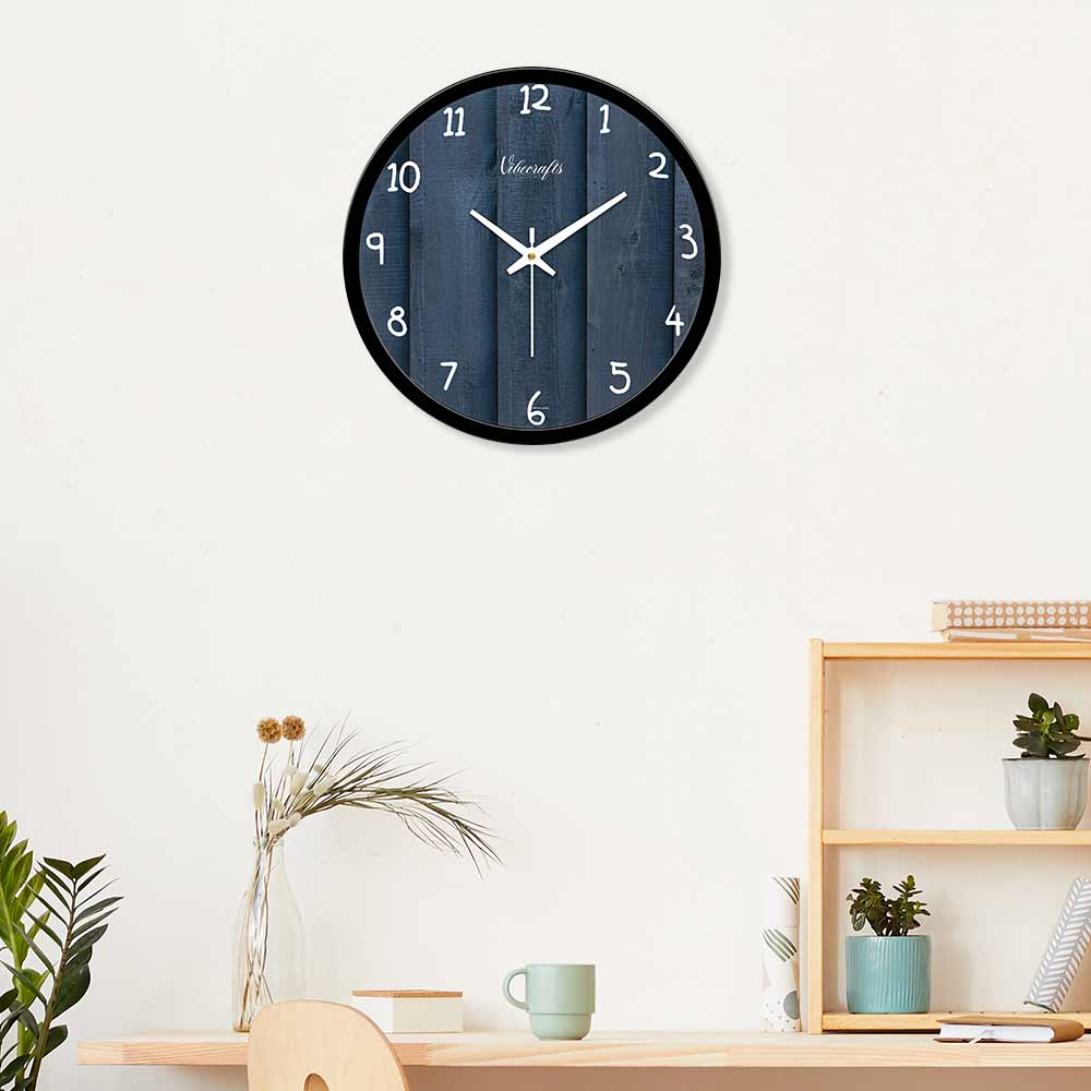 Wooden Texture Designer Wall Clock