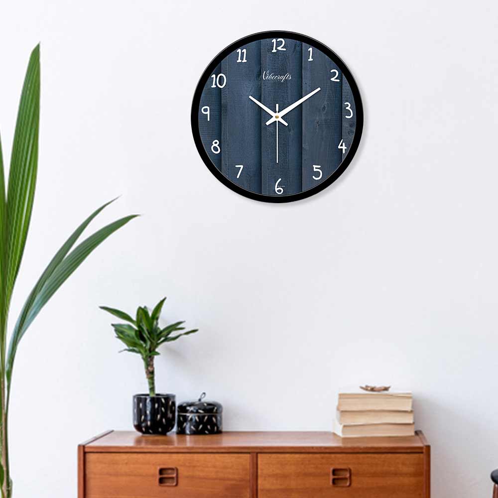 Wooden Texture Designer Wall Clock